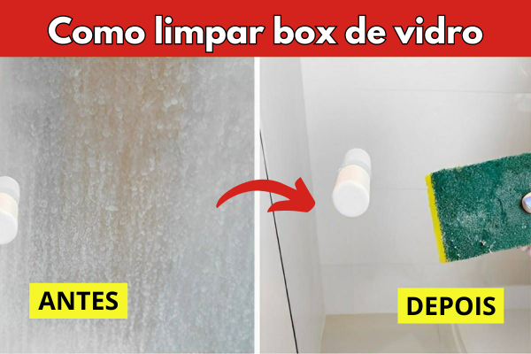 Como limpar o vidro do box